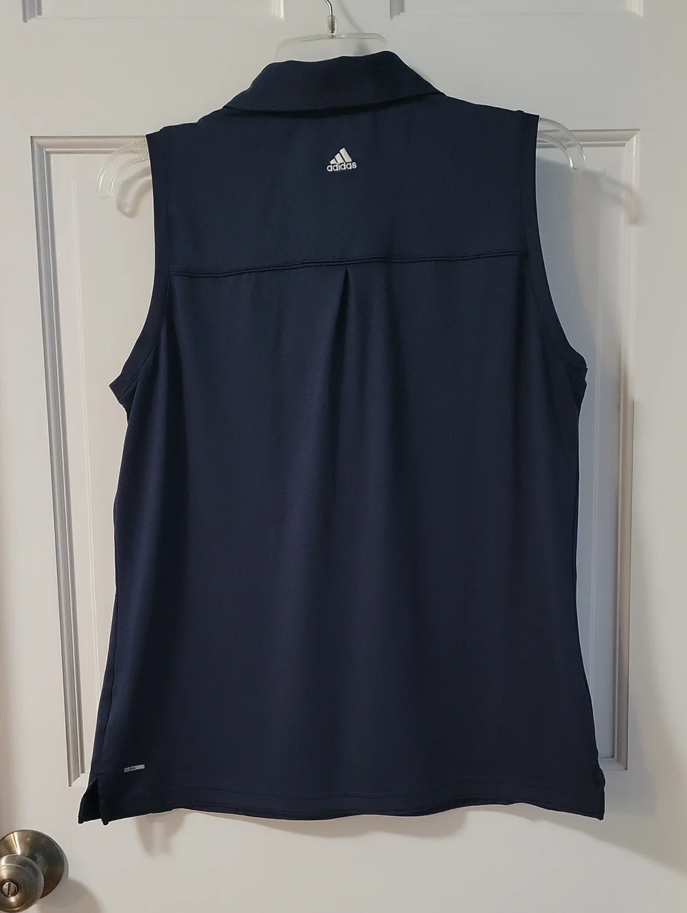 adidas Women’s Sleeveless Polo Golf Shirt - Dark Navy - Size LARGE